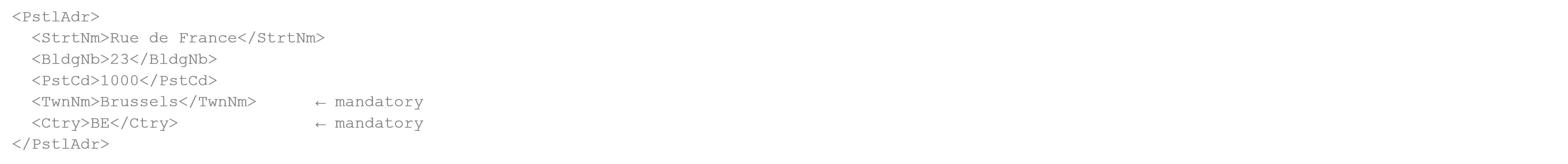 XML Example Structured